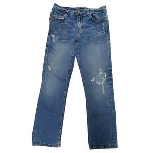 Armani Exchange A/X jeans 30 reg‎ straight leg distressed/holes
